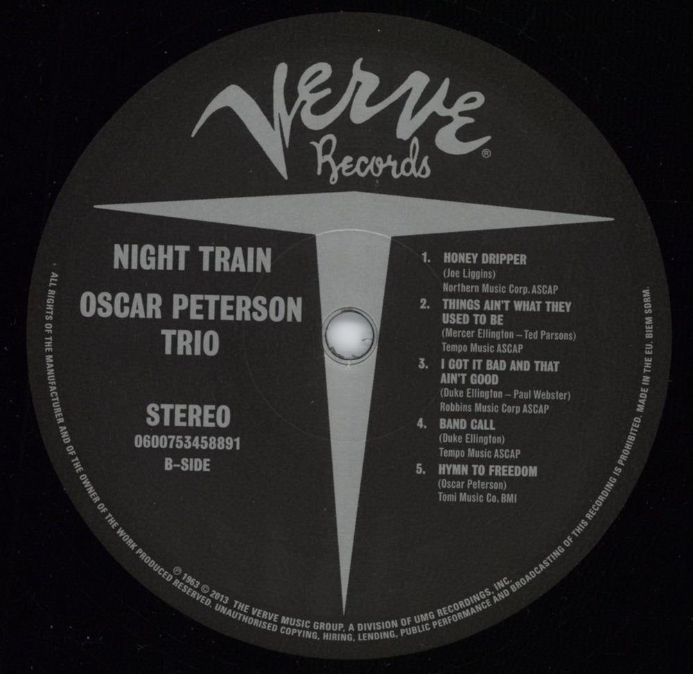 Oscar Peterson Night Train - Back to Black UK vinyl LP album (LP record) OP1LPNI798346