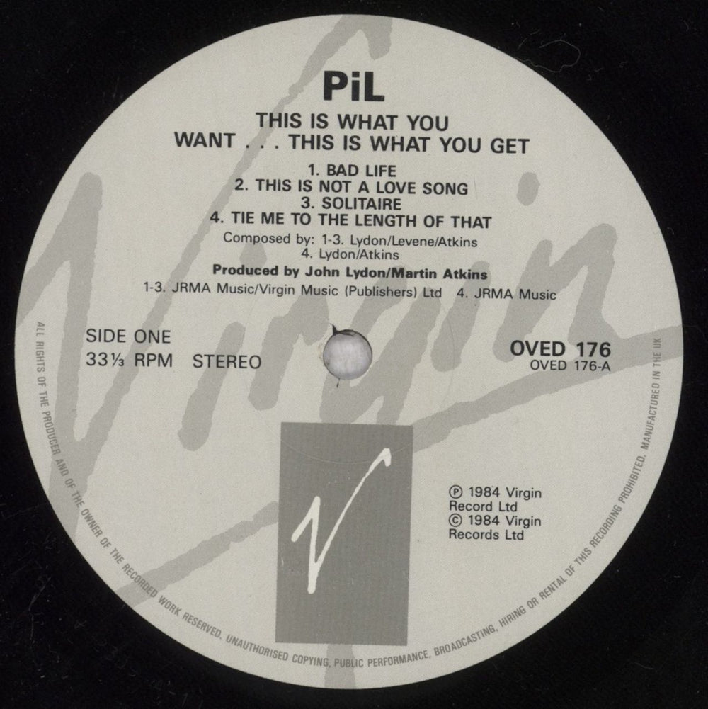 P.I.L. This Is What You Want UK vinyl LP album (LP record) PILLPTH831481