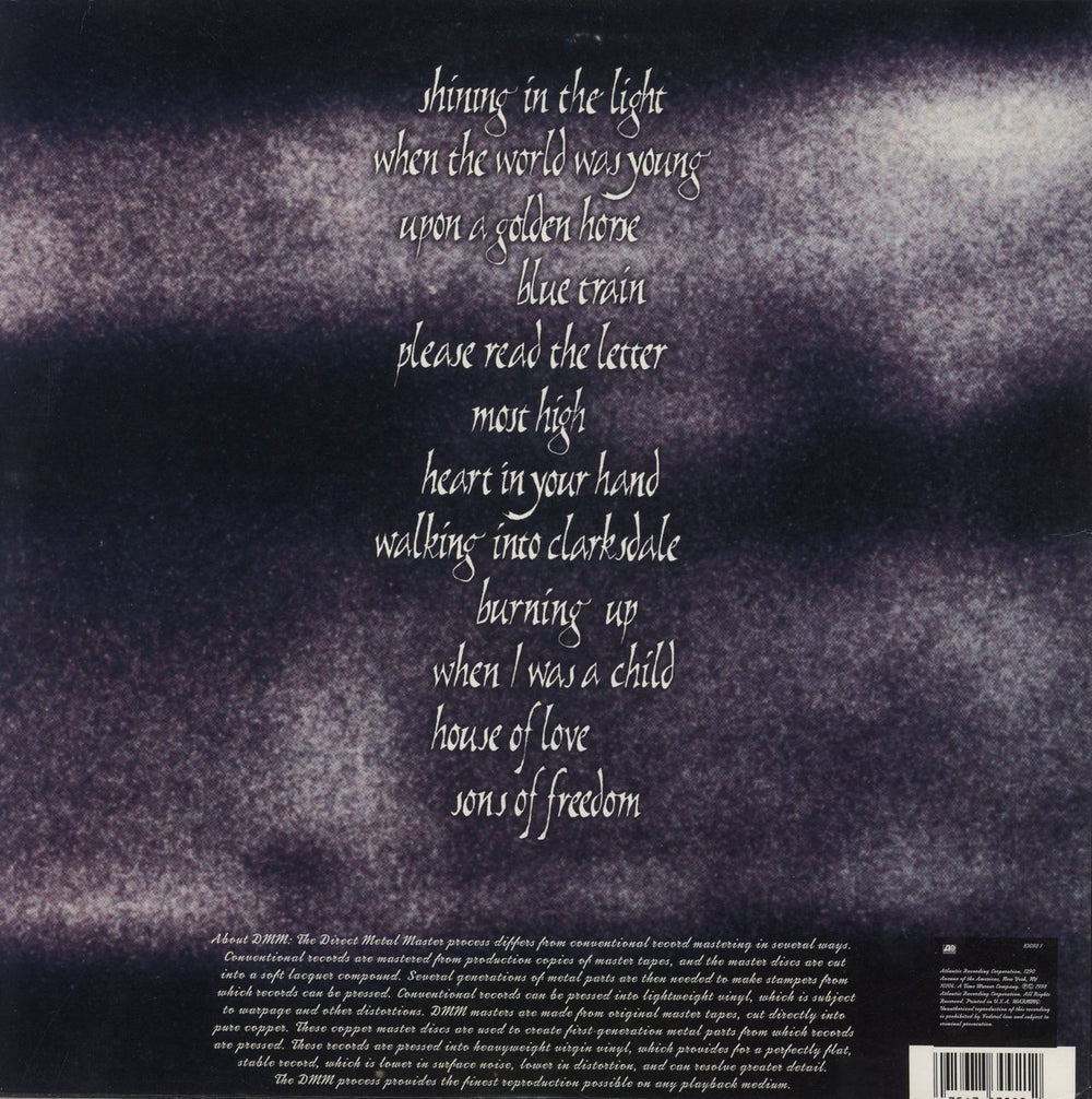 Page & Plant Walking Into Clarksdale US 2-LP vinyl record set (Double LP Album) 075678309212