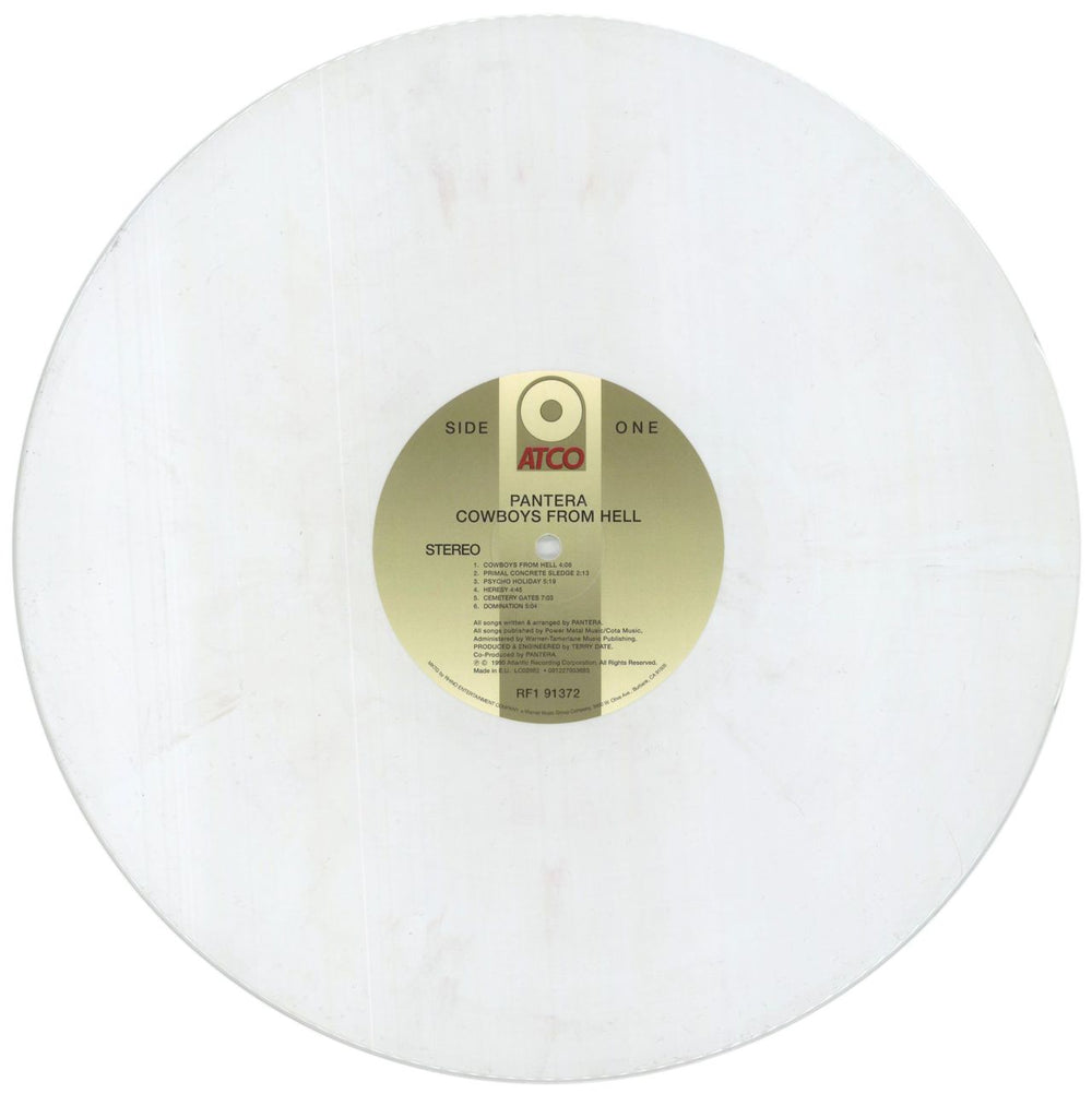 Pantera Cowboys From Hell - White & Whiskey Brown Marbled Vinyl US vinyl LP album (LP record) PANLPCO849393