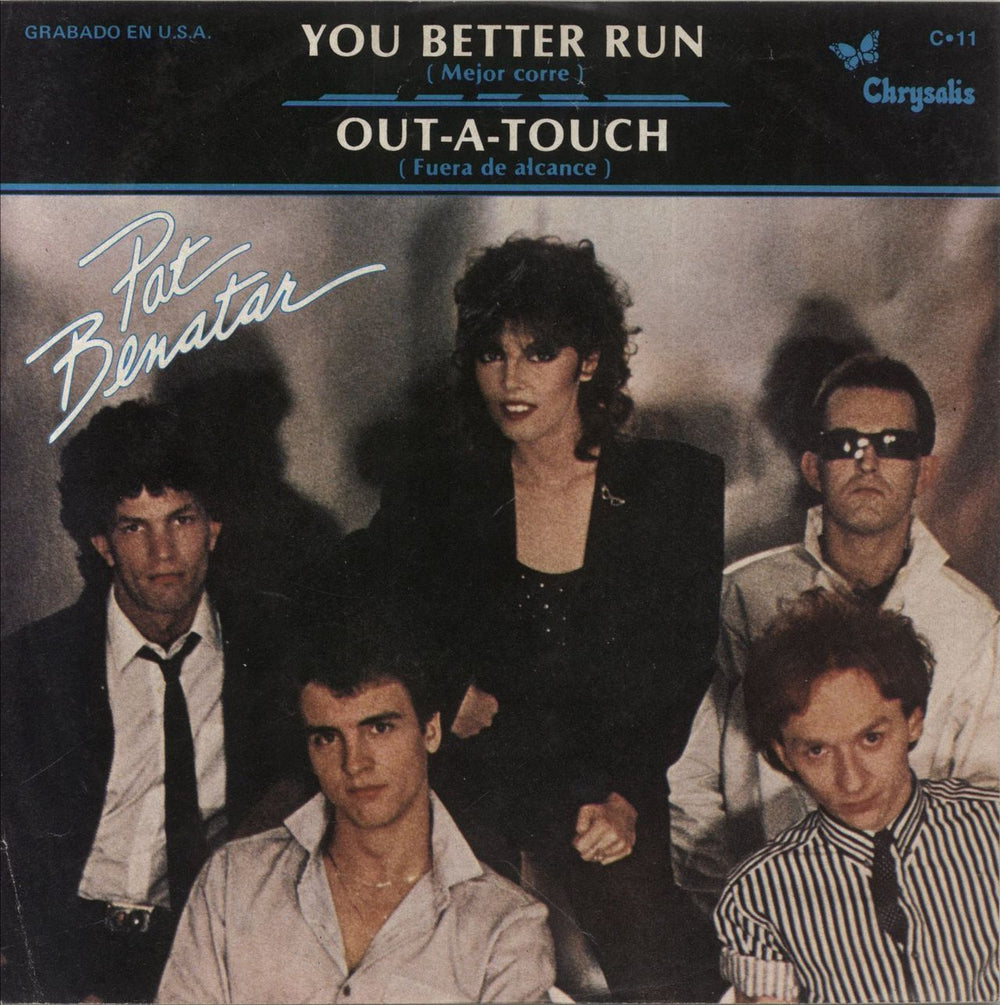 Pat Benatar You Better Run Mexican 7" vinyl single (7 inch record / 45) C-11