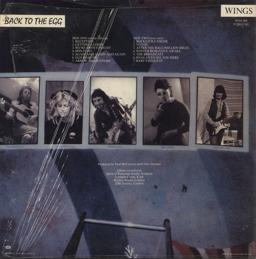 Paul McCartney and Wings Back To The Egg - Shrink - EX UK vinyl LP album (LP record)