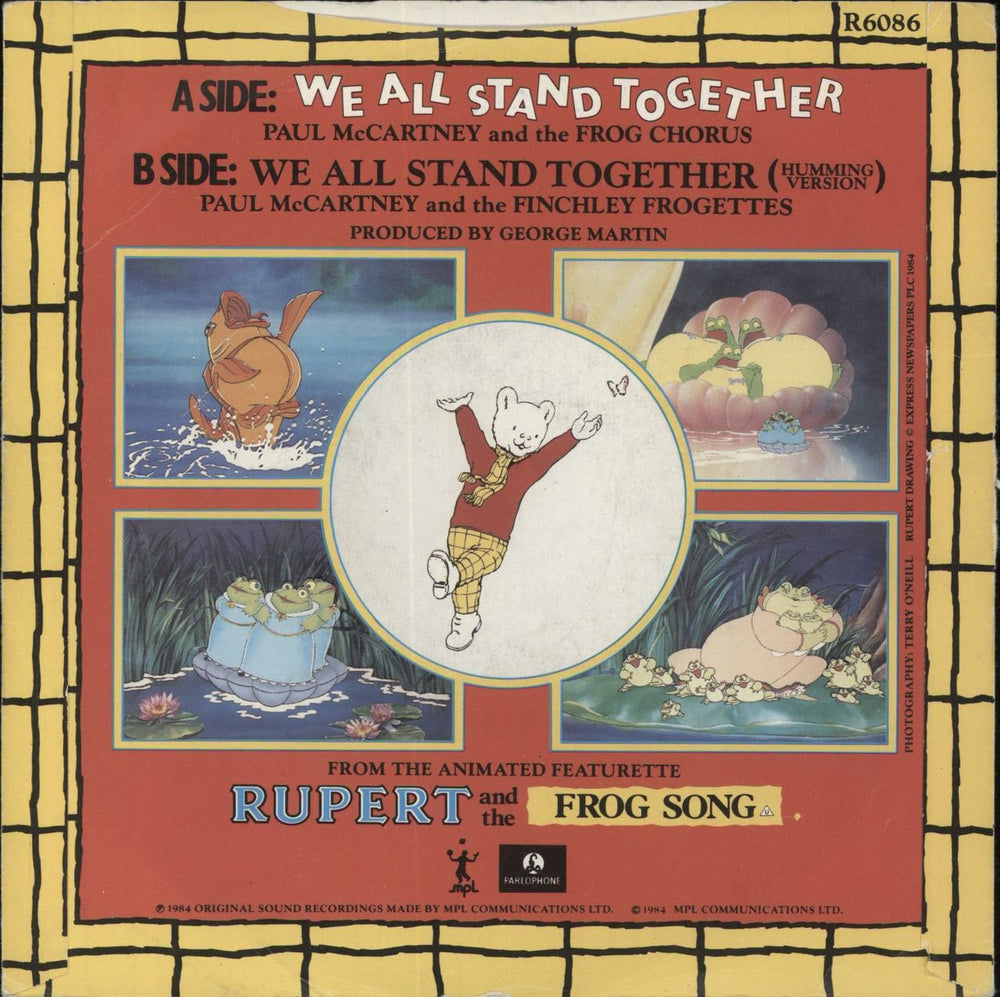 Paul McCartney and Wings We All Stand Together - EX UK 7" vinyl single (7 inch record / 45)