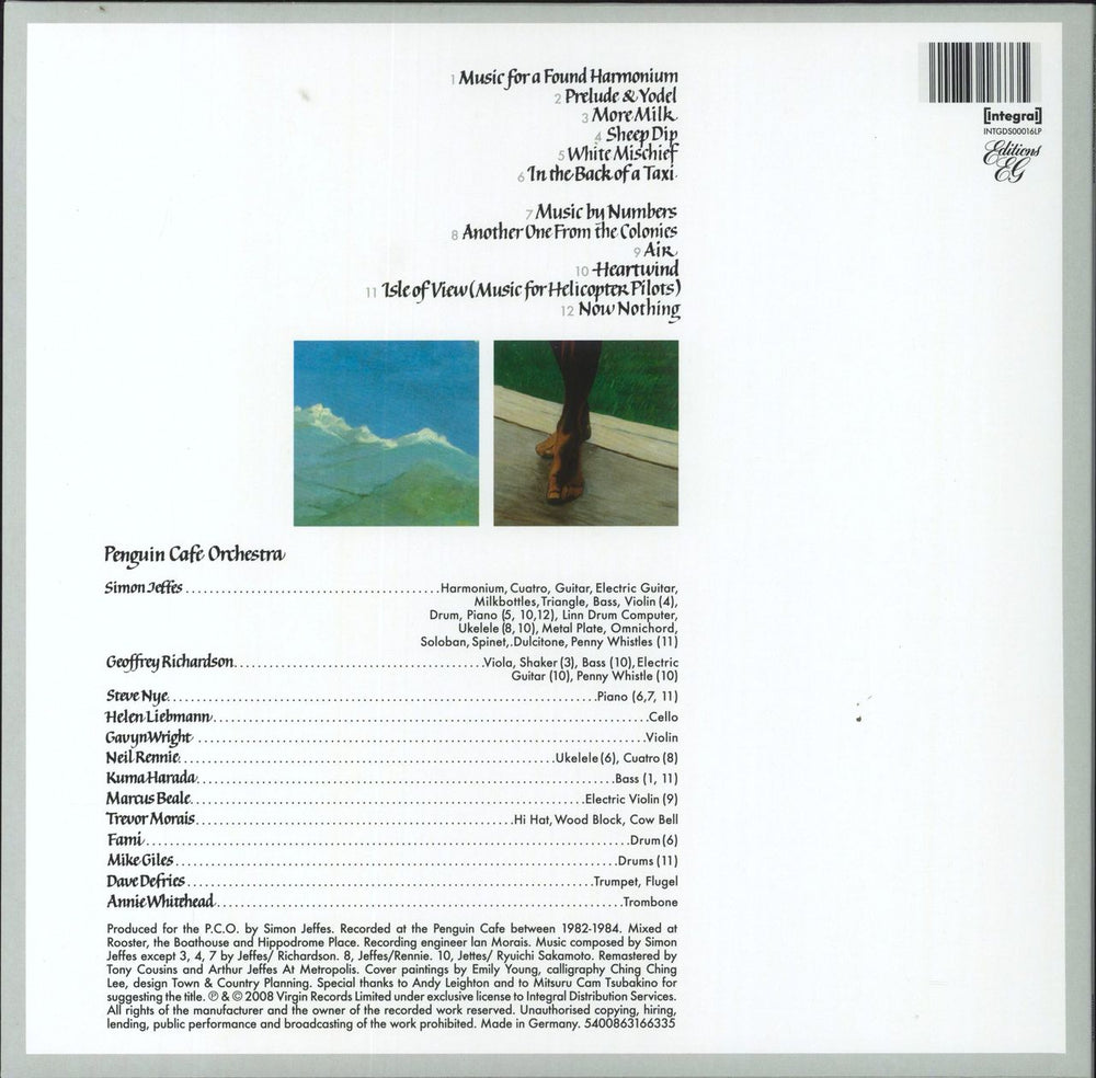 Penguin Cafe Orchestra Broadcasting From Home - White Vinyl German vinyl LP album (LP record) 5400863166335