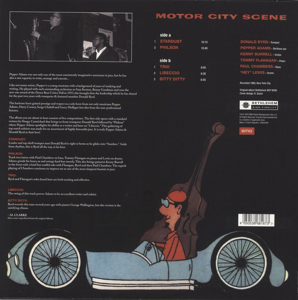 Pepper Adams Motor City Scene - 180gm US vinyl LP album (LP record) 4050538681673