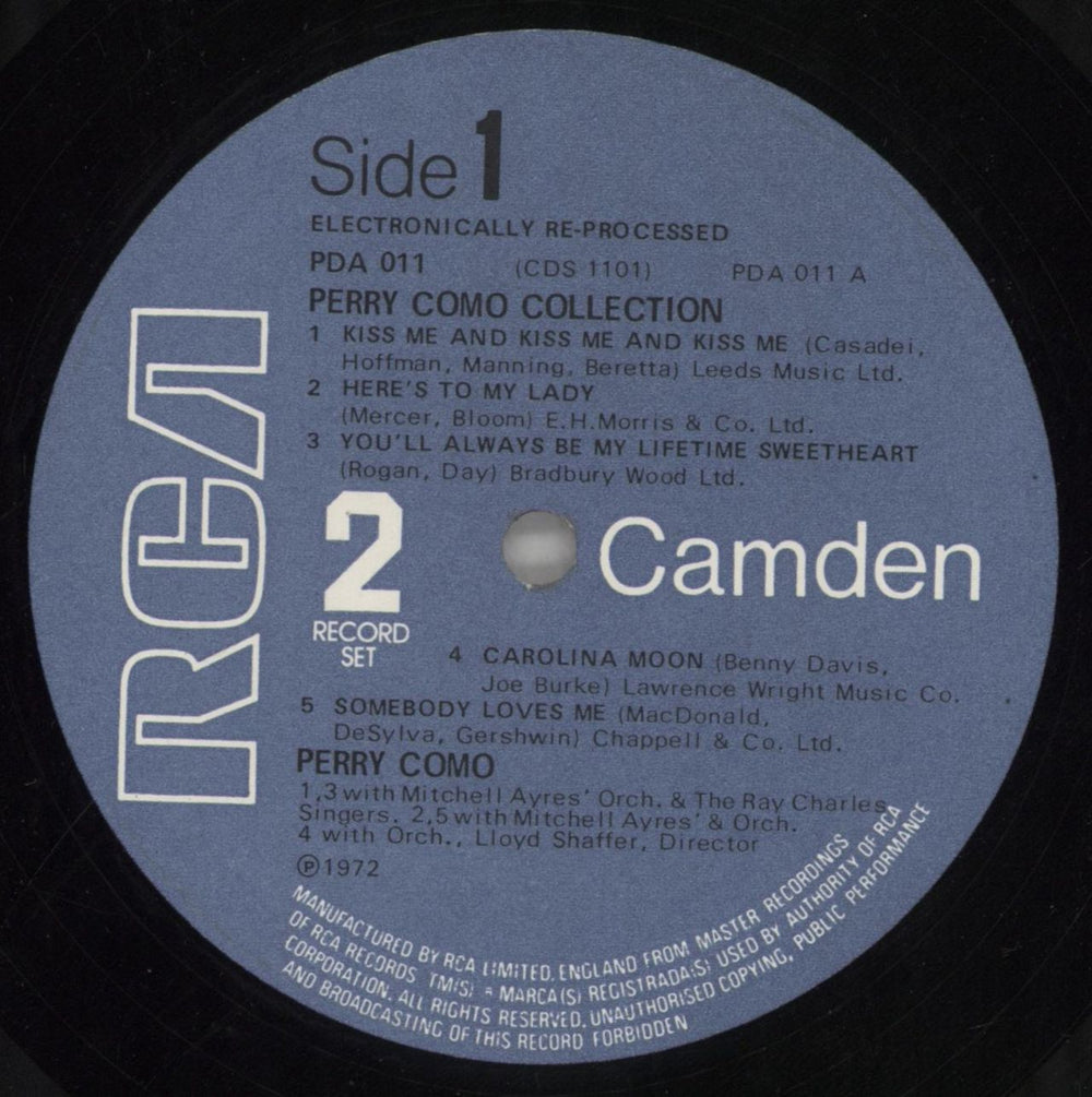 Perry Como The Perry Como Collection UK 2-LP vinyl record set (Double LP Album) PA92LTH652819