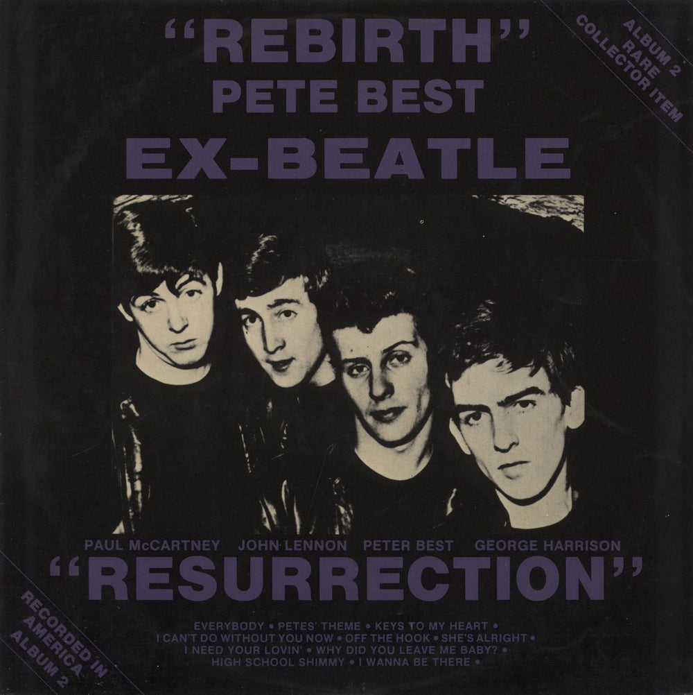 Pete Best "Rebirth" Ex-Beatle "Resurrection" Greek vinyl LP album (LP record) MILP10064