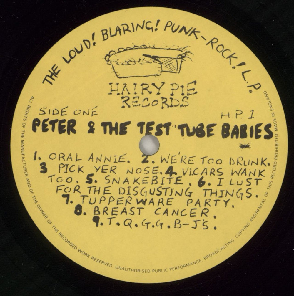 Peter & The Test Tube Babies The Loud Blaring Punk Rock LP UK vinyl LP album (LP record) P&BLPTH102370