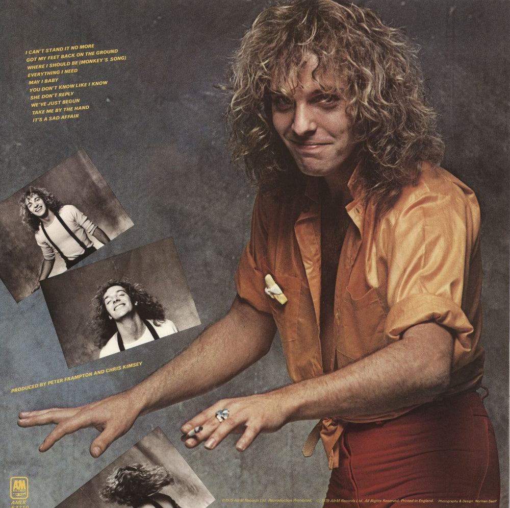 Peter Frampton Where Should I Be UK vinyl LP album (LP record)