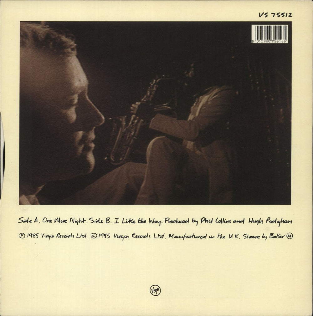 Phil Collins One More Night UK 12" vinyl single (12 inch record / Maxi-single) 5012980755165