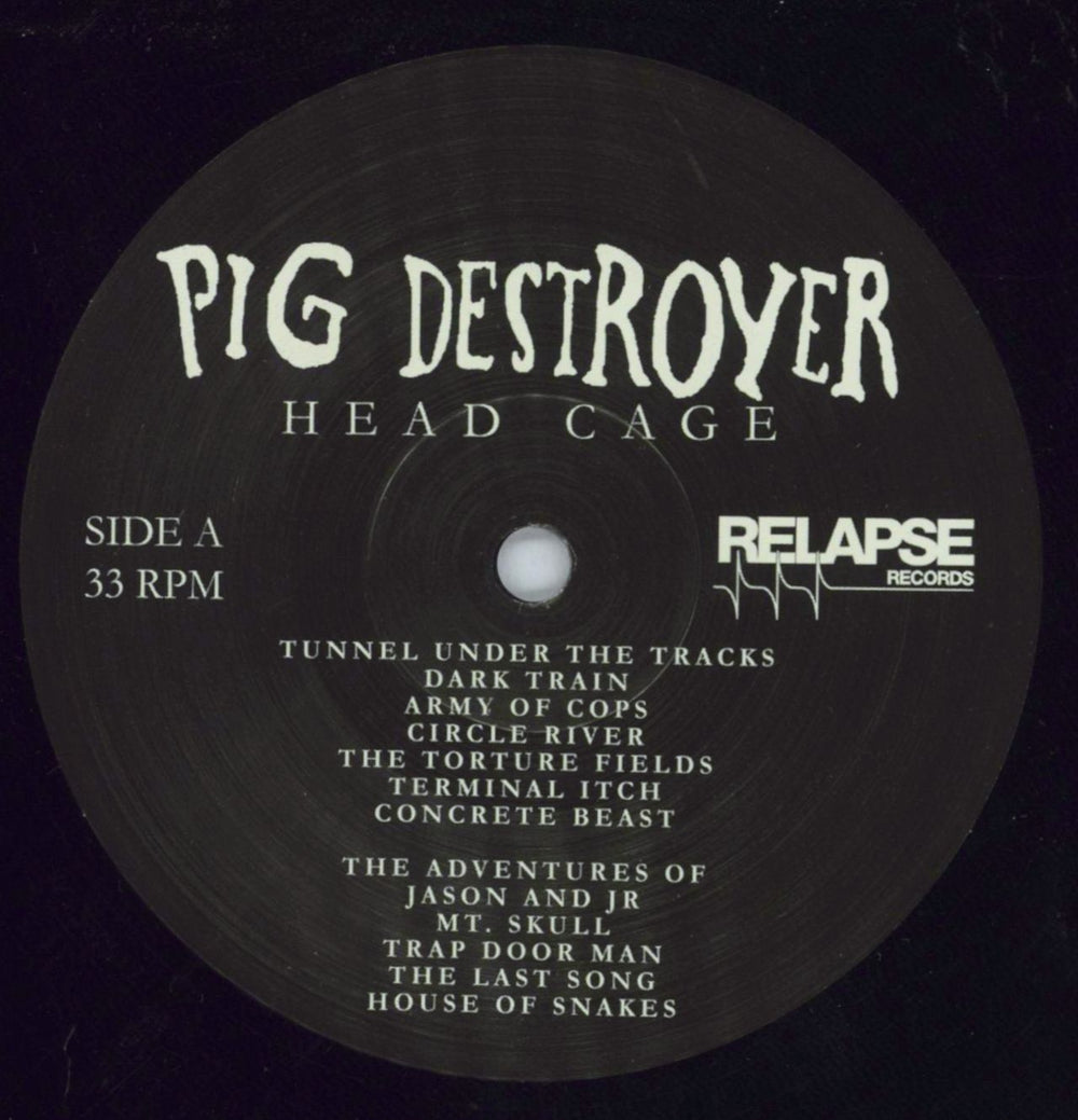 Pig Destroyer Head Cage US vinyl LP album (LP record) P5GLPHE820677