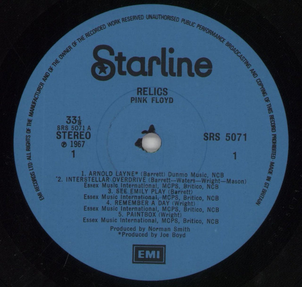 Pink Floyd Relics - 2nd - EX UK vinyl LP album (LP record) PINLPRE860652