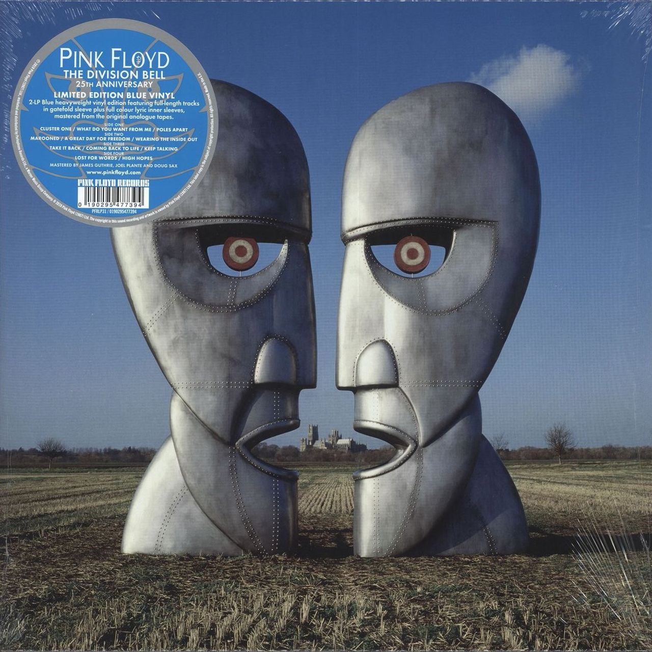 Pink Floyd The Division Bell - 180gram Blue Vinyl - Hype Stickered Shr ...