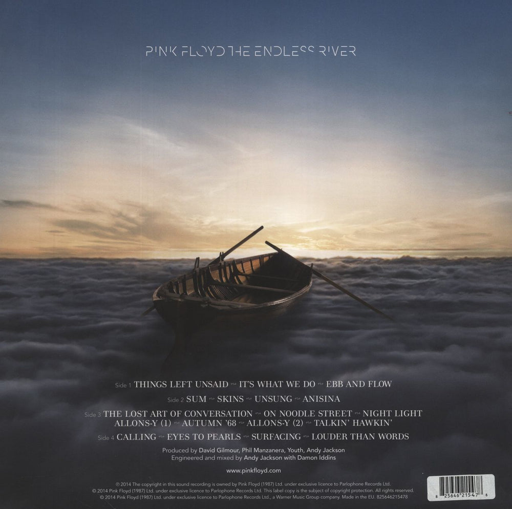 Pink Floyd The Endless River - 180gm UK 2-LP vinyl record set (Double LP Album) 825646215478