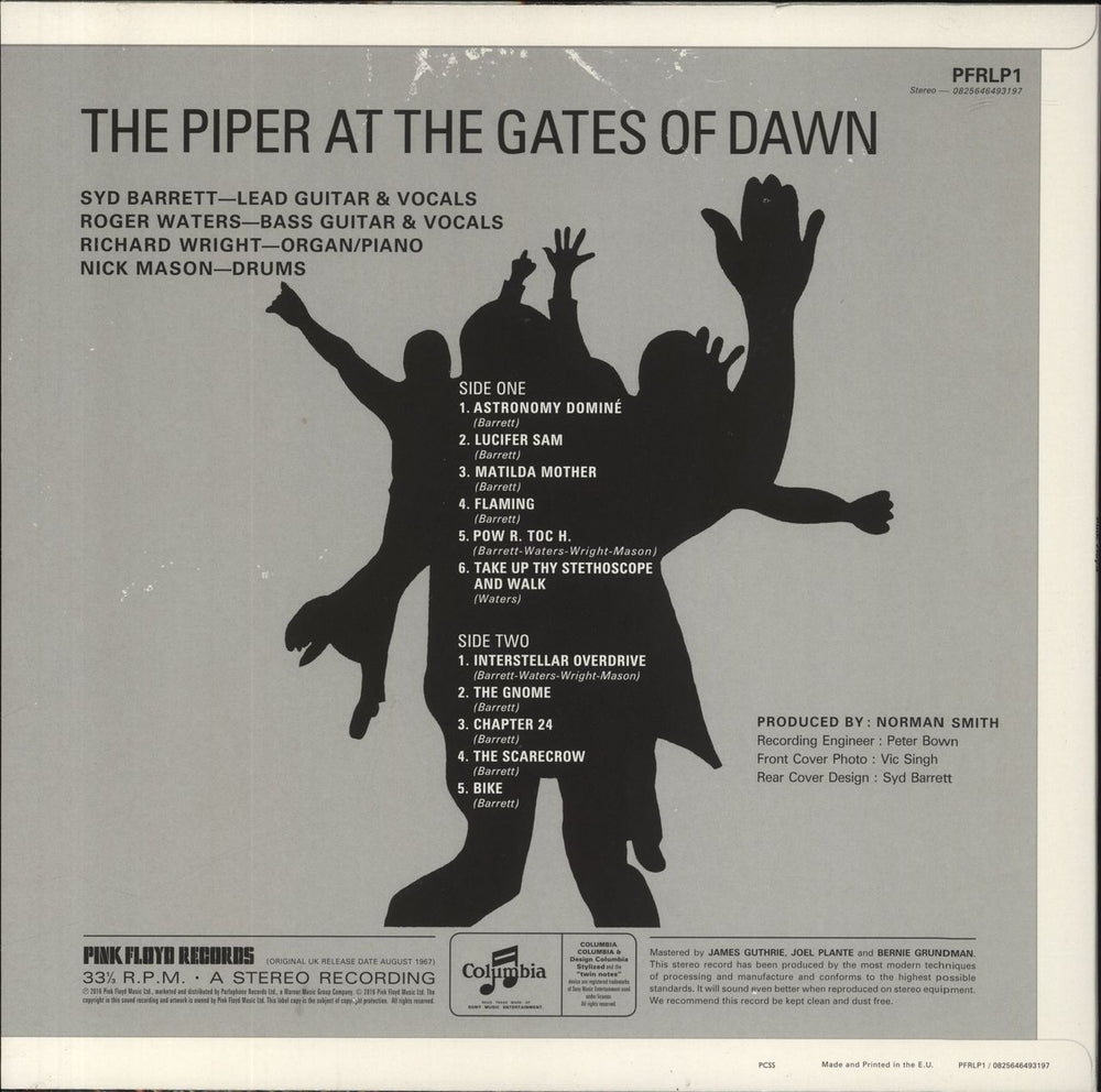 Pink Floyd The Piper At The Gates Of Dawn - 180 Gram Vinyl - EX UK vinyl LP album (LP record) 825646493197