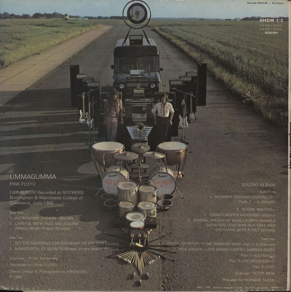 Pink Floyd Ummagumma - 3rd - EX UK 2-LP vinyl record set (Double LP Album)