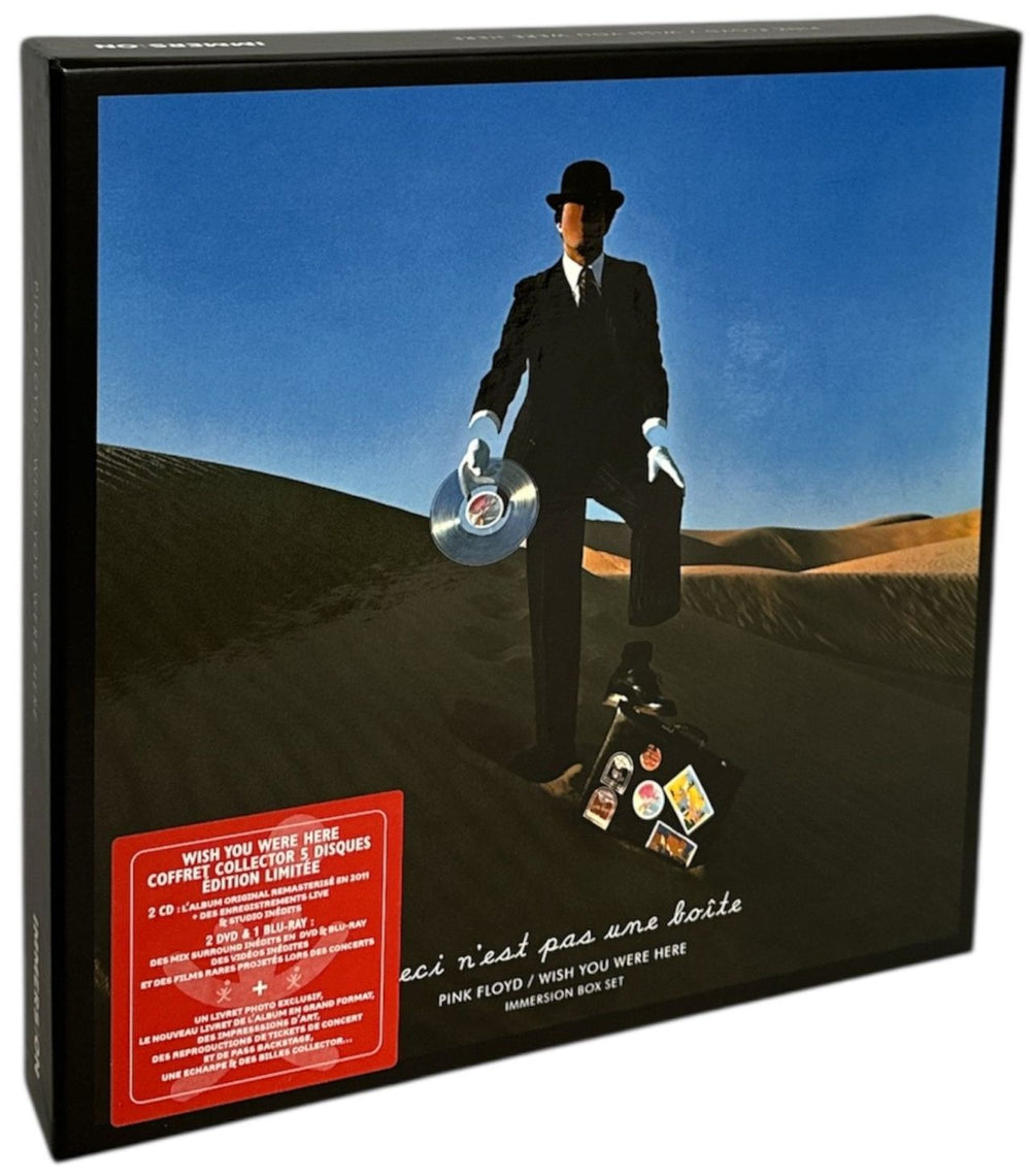 Pink Floyd Wish You Were Here - Immersion Box - French Hype-Sticker European box set 5099902943527