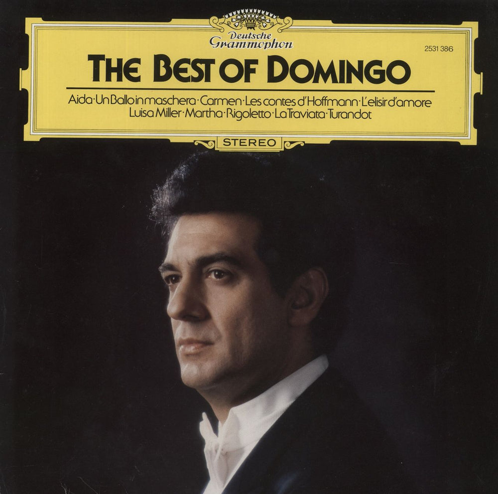 Placido Domingo The Best Of Domingo German vinyl LP album (LP record) 2531386