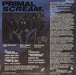 PRIMAL SCREAM (METAL) Volume One US vinyl LP album (LP record)