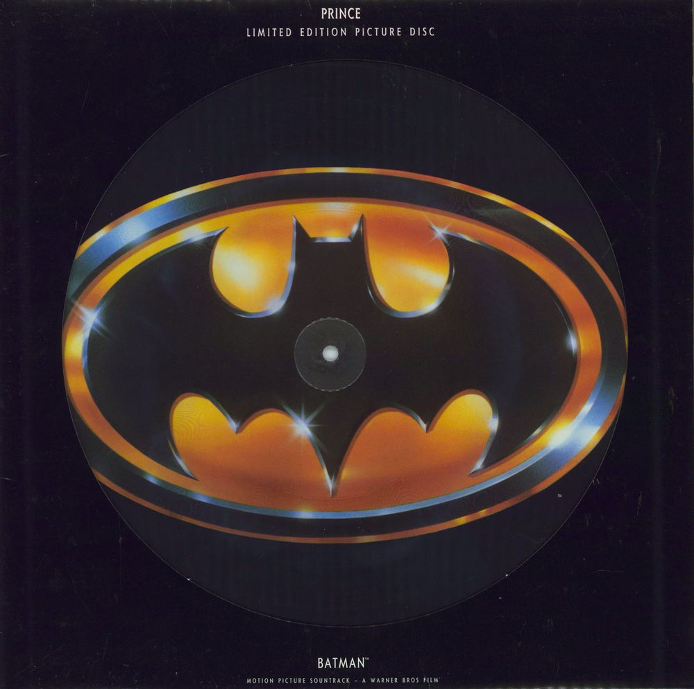 Prince Batman UK picture disc LP (vinyl picture disc album) WX281P