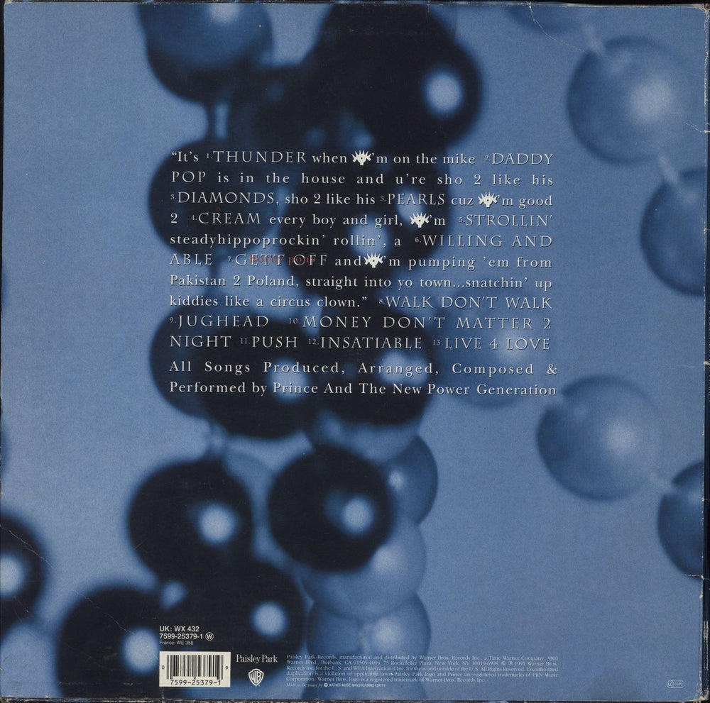 Prince Diamonds And Pearls - VG UK 2-LP vinyl record set (Double LP Album) 075992537919