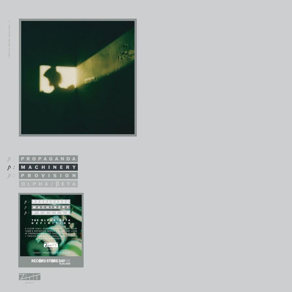 Propaganda p:Machinery – the alpha:beta definition - RSD 2025 - Clear Vinyl - Sealed UK 12" vinyl single (12 inch record / Maxi-single) 7535890