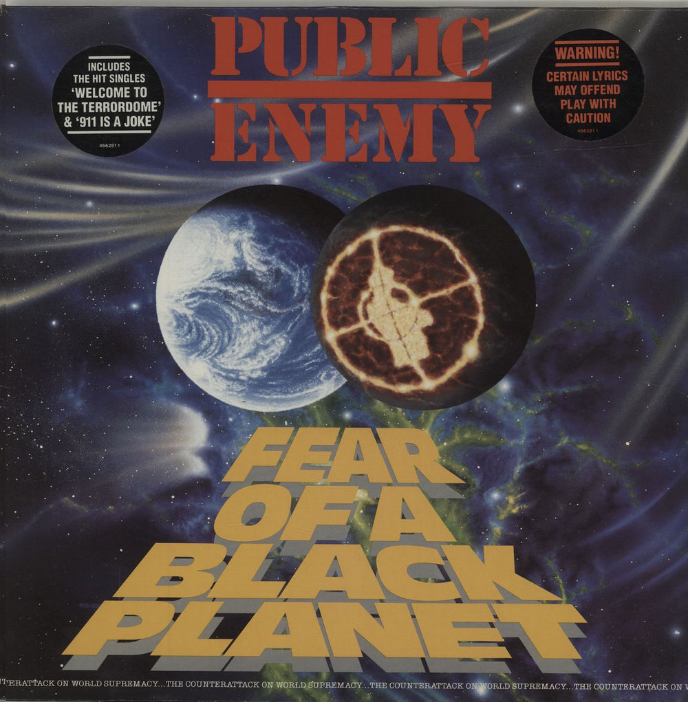 Public Enemy Fear Of A Black Planet UK vinyl LP album (LP record) 4662811