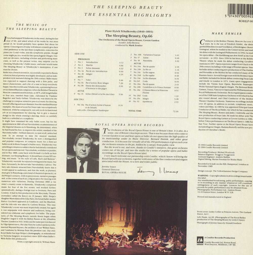 Pyotr Ilyich Tchaikovsky Tchaikovsky: The Nutcracker. The Essential Highlights UK vinyl LP album (LP record)