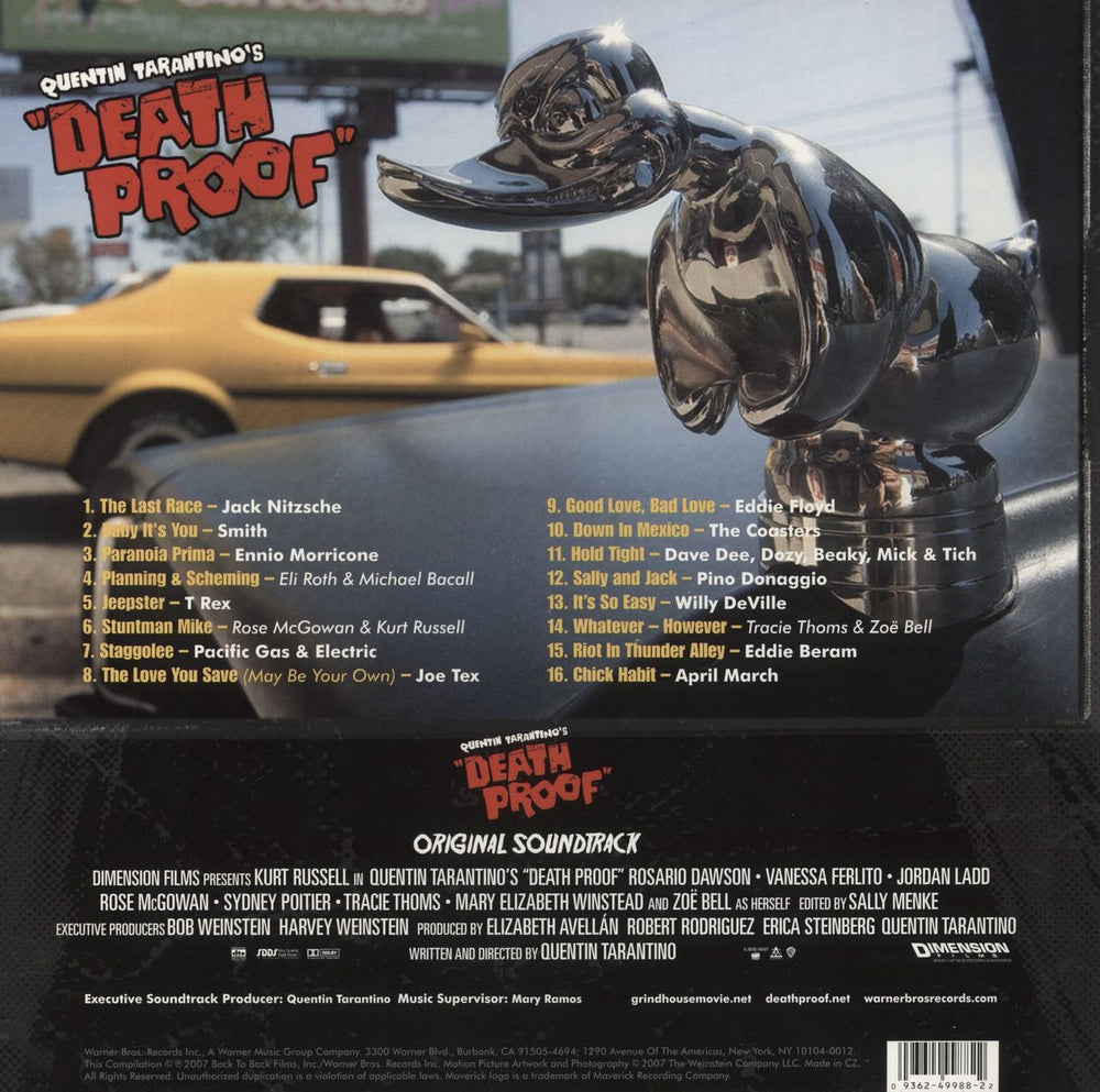 Quentin Tarantino Death Proof US vinyl LP album (LP record) 093624998822