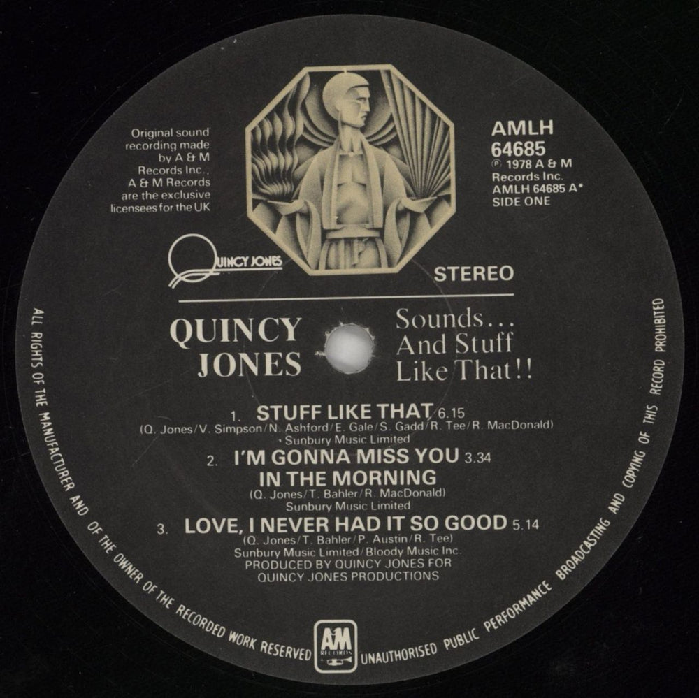 Quincy Jones Sounds... And Stuff Like That! - Nimbus Supercut - EX UK vinyl LP album (LP record) QUJLPSO861014