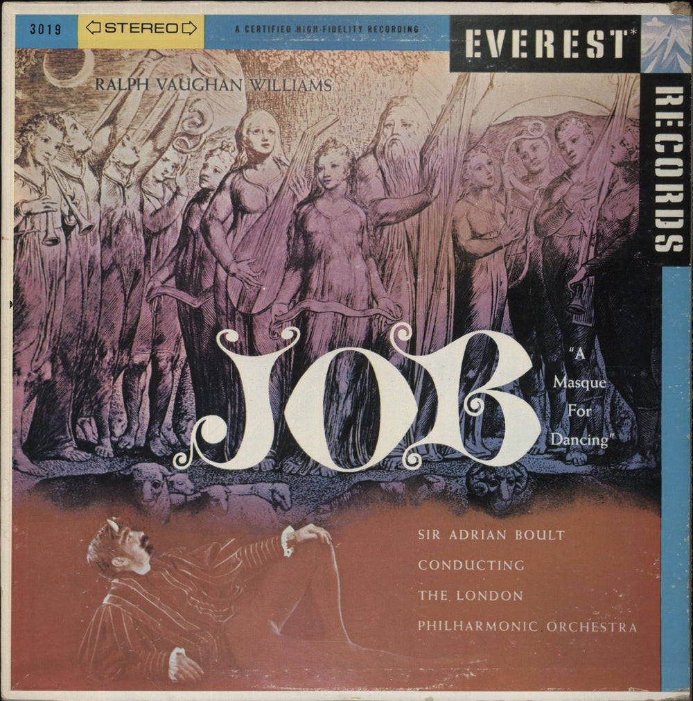 Ralph Vaughan Williams Vaughan Williams: Job "A Masque For Dancing" US vinyl LP album (LP record) SDBR-3019