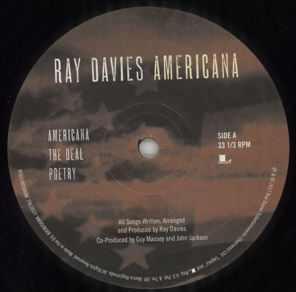 Ray Davies (Kinks) Americana UK 2-LP vinyl record set (Double LP Album) RDA2LAM851136