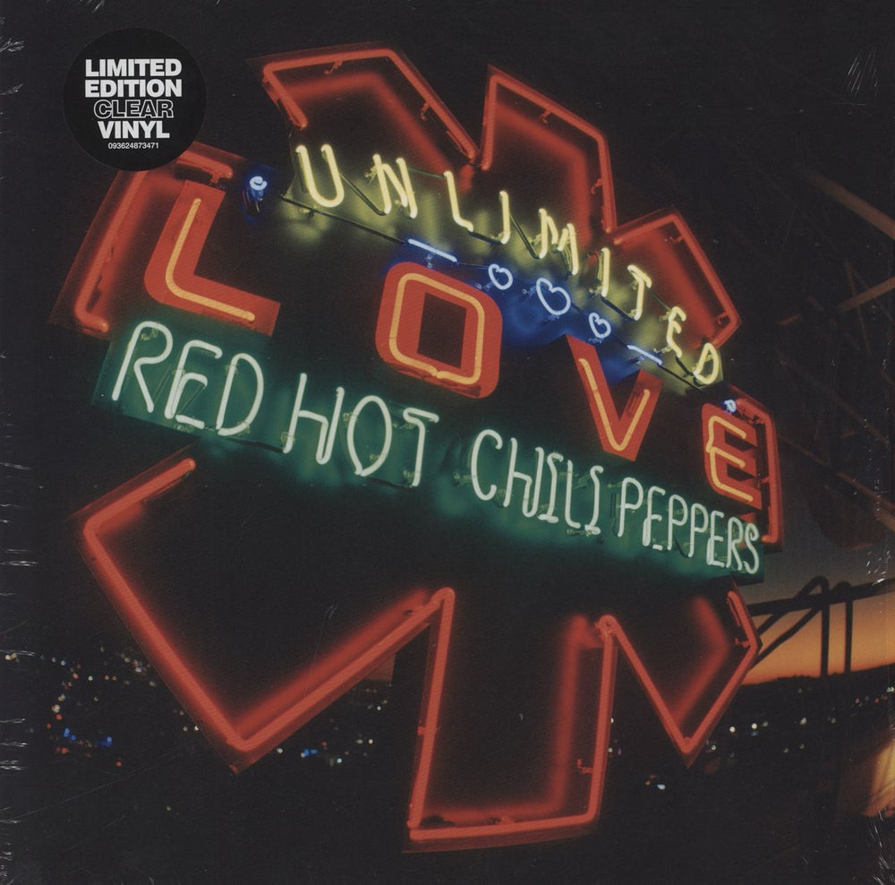 Red Hot Chili Peppers Unlimited Love - Clear Vinyl UK 2-LP vinyl record set (Double LP Album) 093624871095