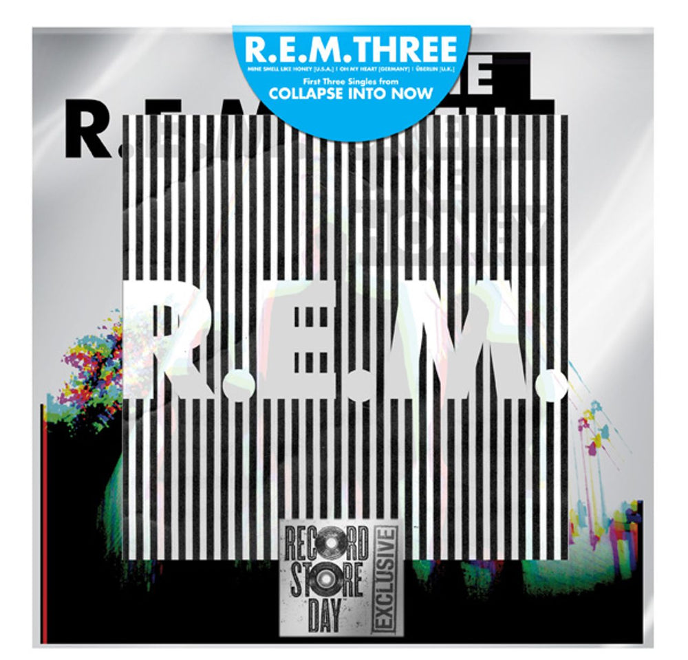 REM R.E.M. Three - Record Store Day US 7" vinyl single (7 inch record / 45) 7-527427