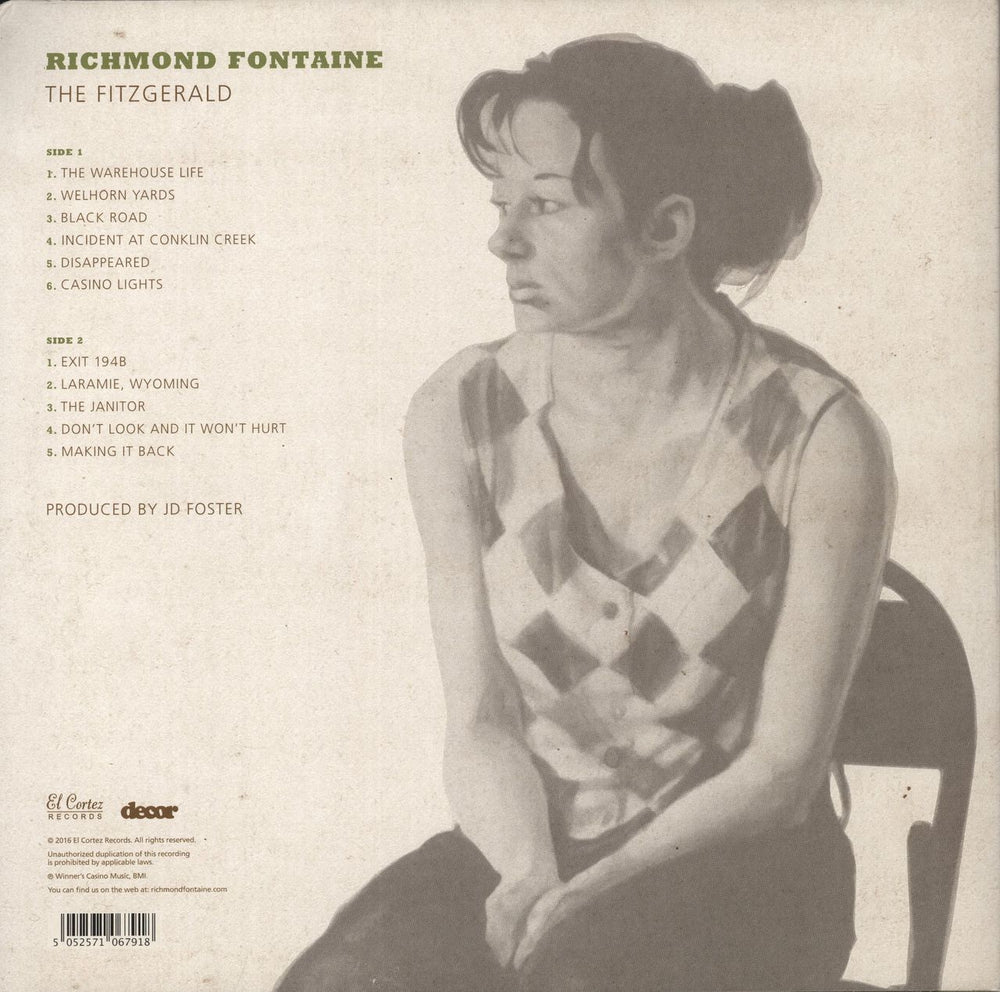 Richmond Fontaine The Fitzgerald UK vinyl LP album (LP record) 5052571067918