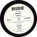 Ride Today Forever EP UK 12" vinyl single (12 inch record / Maxi-single) 5017556201008