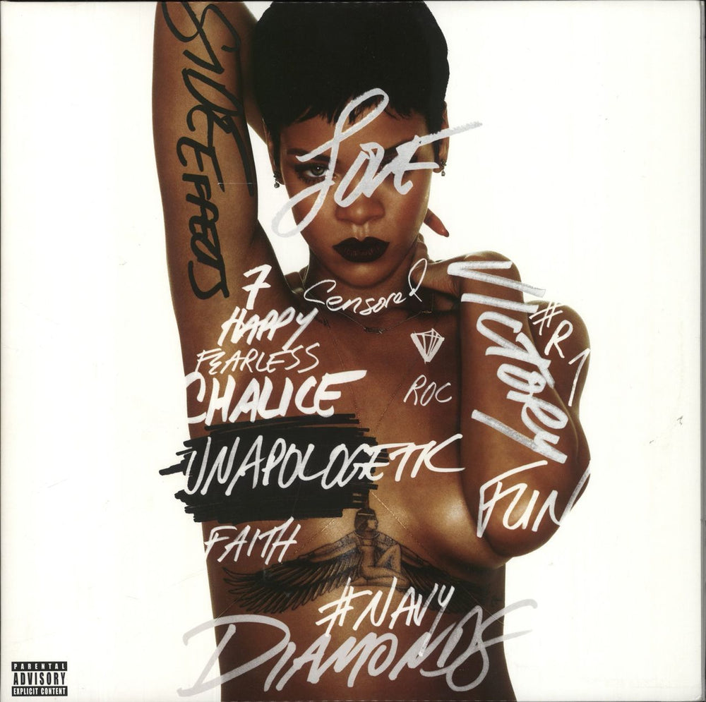 Rihanna Unapologetic - 180gm UK 2-LP vinyl record set (Double LP Album) 00602557079838