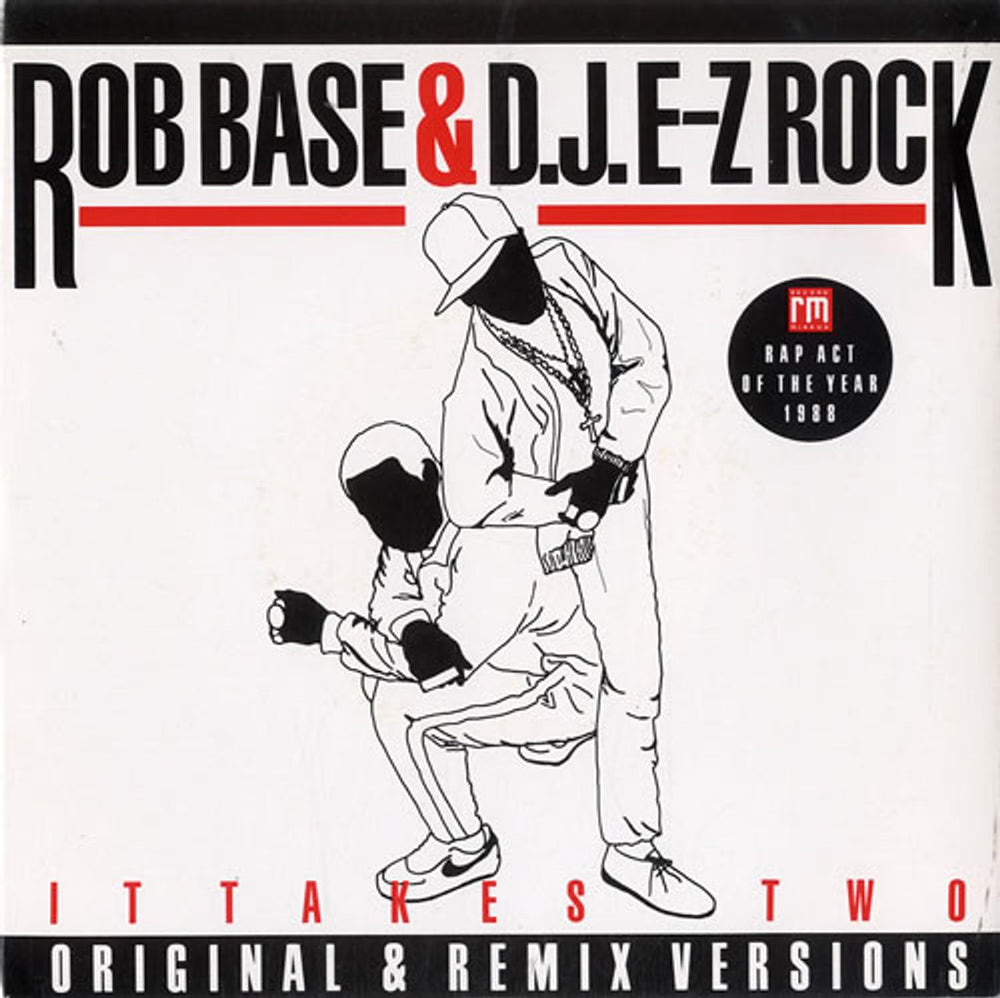 Rob Base & DJ E-Z Rock It Takes Two UK 7" vinyl single (7 inch record / 45) CBE724
