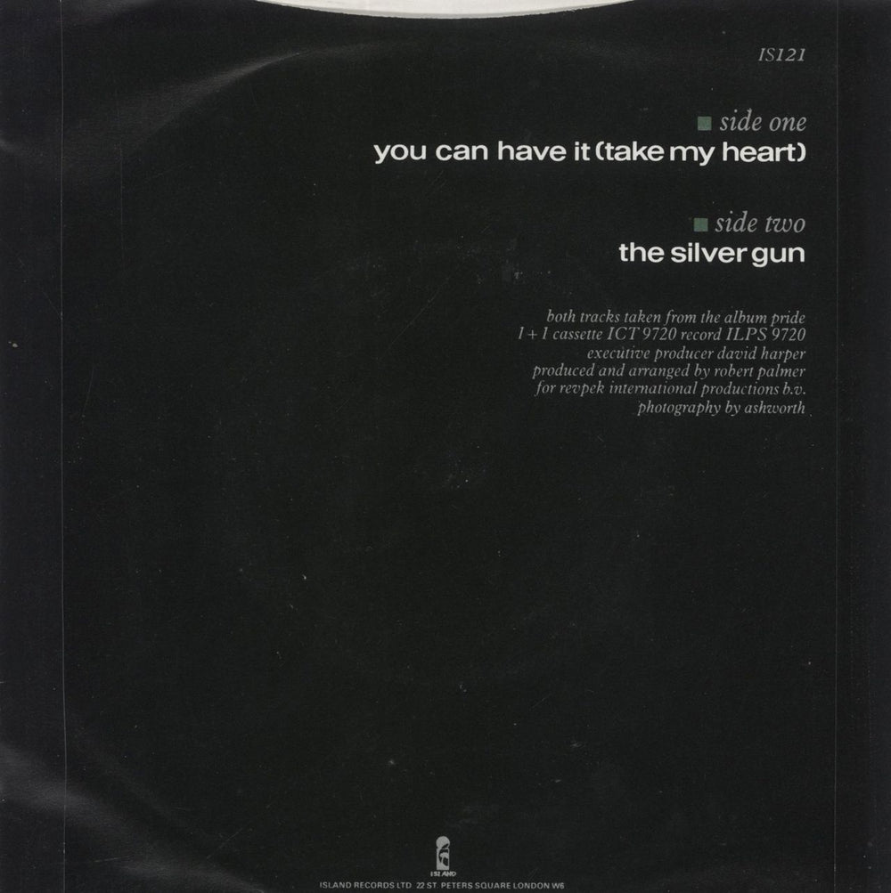 Robert Palmer You Can Have It [Take My Heart] UK 7" vinyl single (7 inch record / 45)
