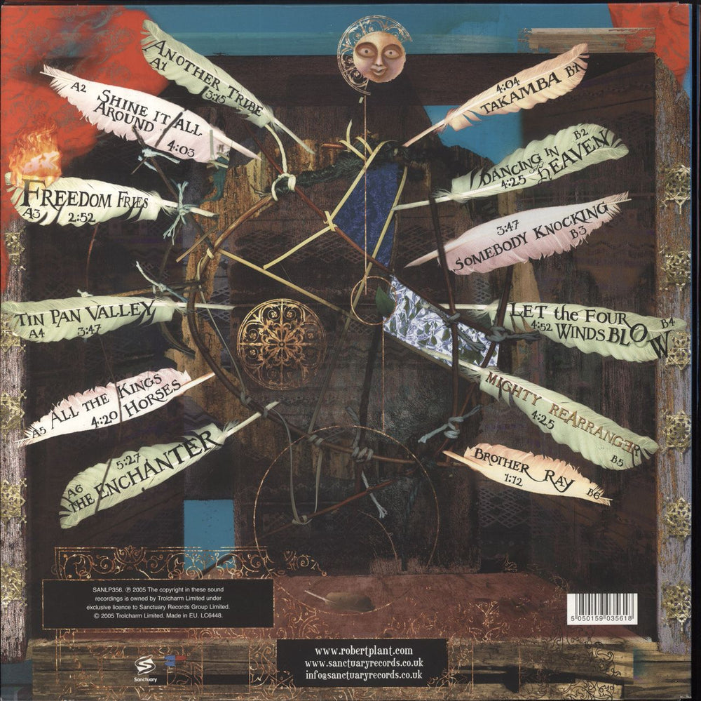 Robert Plant Mighty Rearranger - EX UK vinyl LP album (LP record) 5050159035618