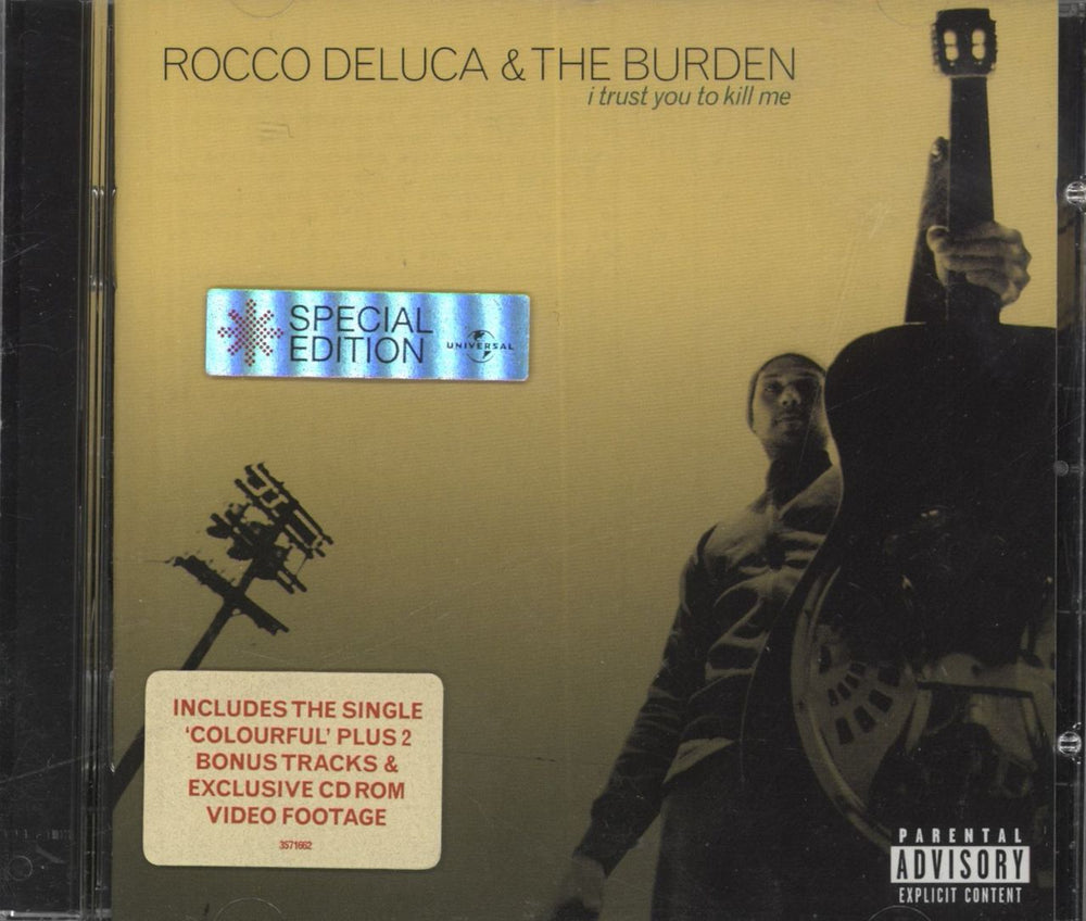 Rocco Deluca And The Burden I Trust You To Kill Me UK CD album (CDLP) 3571662