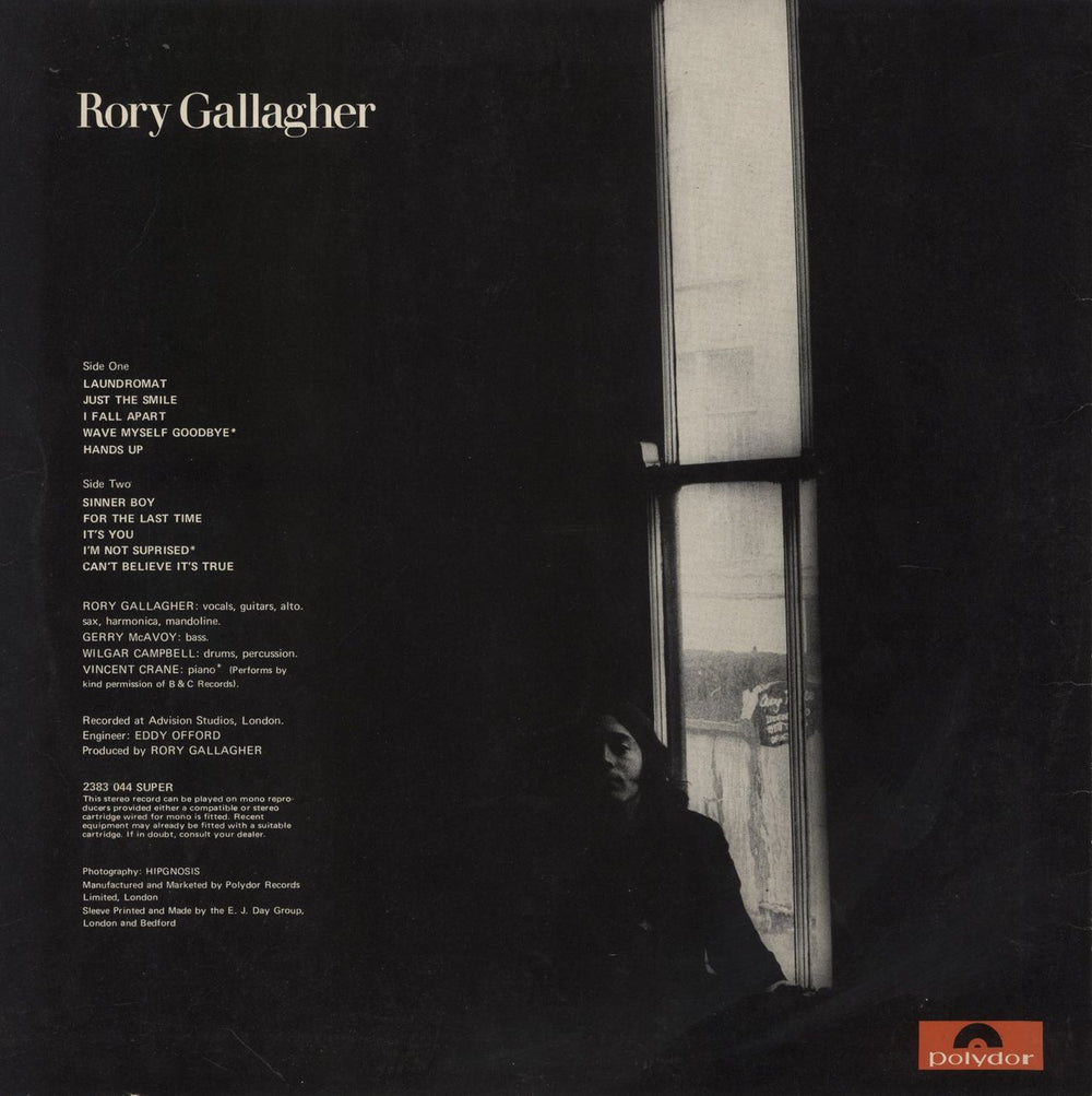 Rory Gallagher Rory Gallagher - EX UK vinyl LP album (LP record)