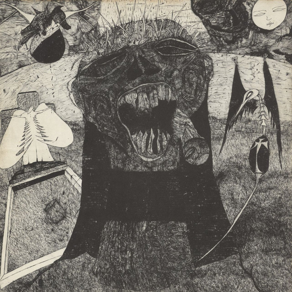 Rudimentary Peni Death Church - VG UK vinyl LP album (LP record)