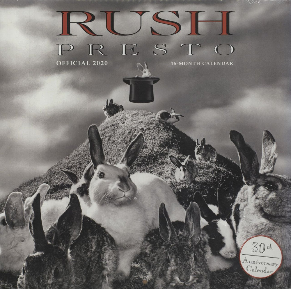 Rush 2020 Calendar - Sealed Canadian calendar 978-1-9754-1208-1