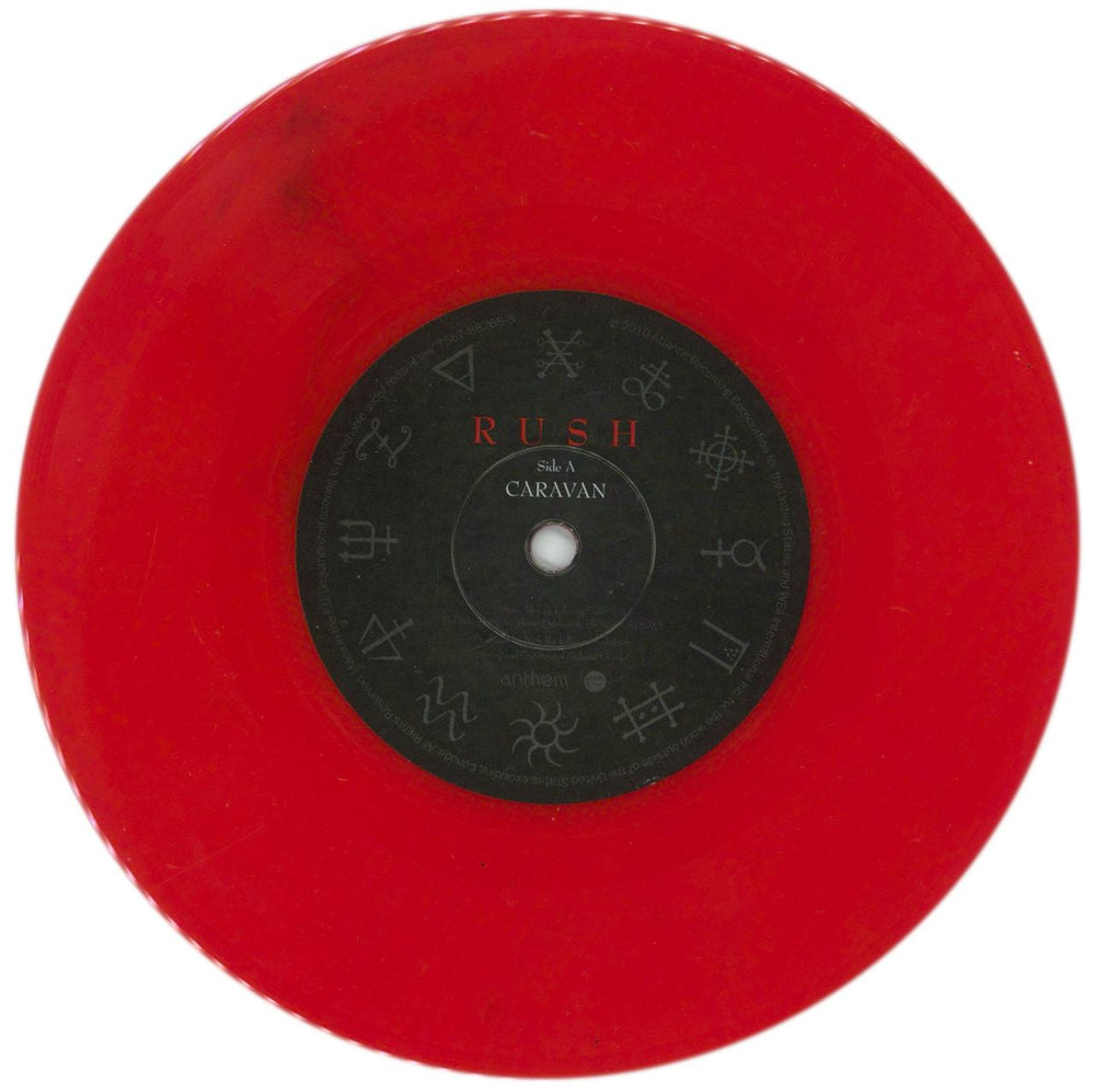 Rush Caravan / BU2B - RSD11 - Red Vinyl US 7" vinyl single (7 inch record / 45) RUS07CA865118