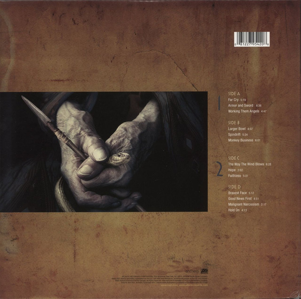 Rush Snakes & Arrows - 200 Gram Vinyl US 2-LP vinyl record set (Double LP Album) 081227954208