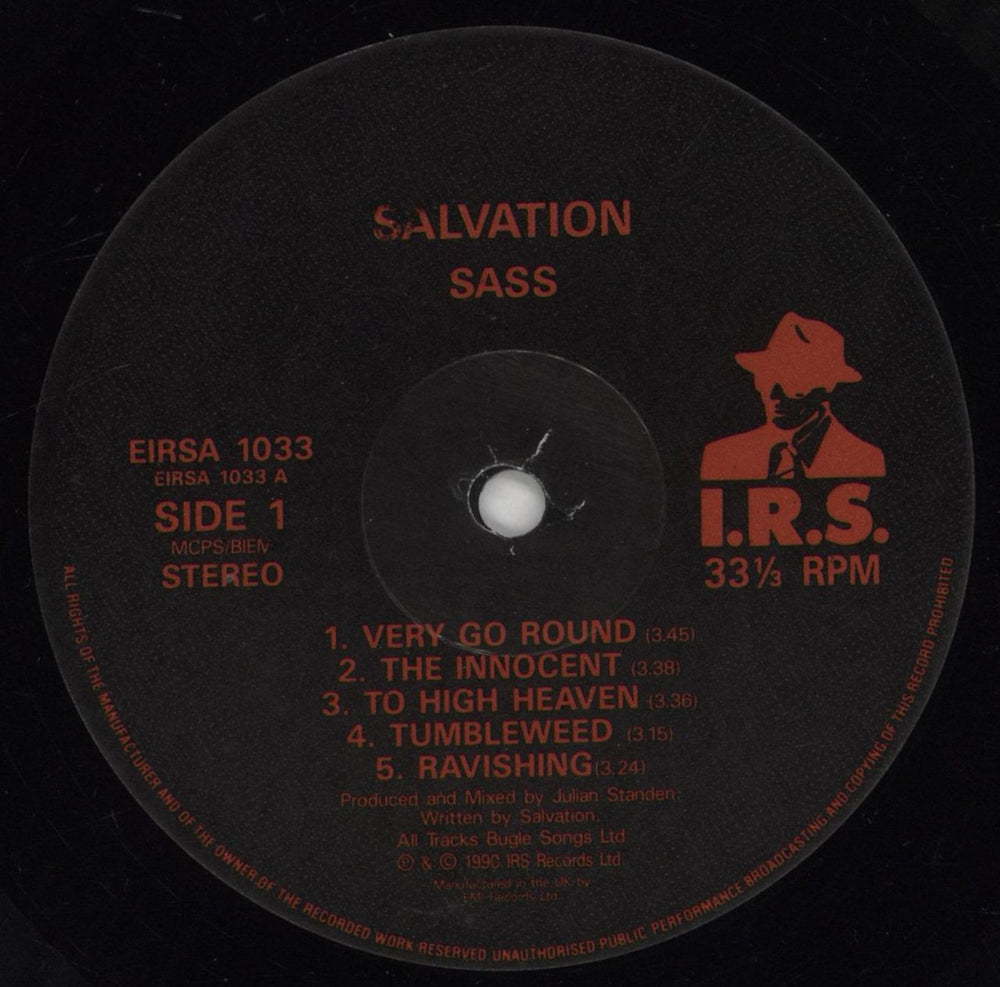 Salvation (80s) Sass UK vinyl LP album (LP record) SV3LPSA773024