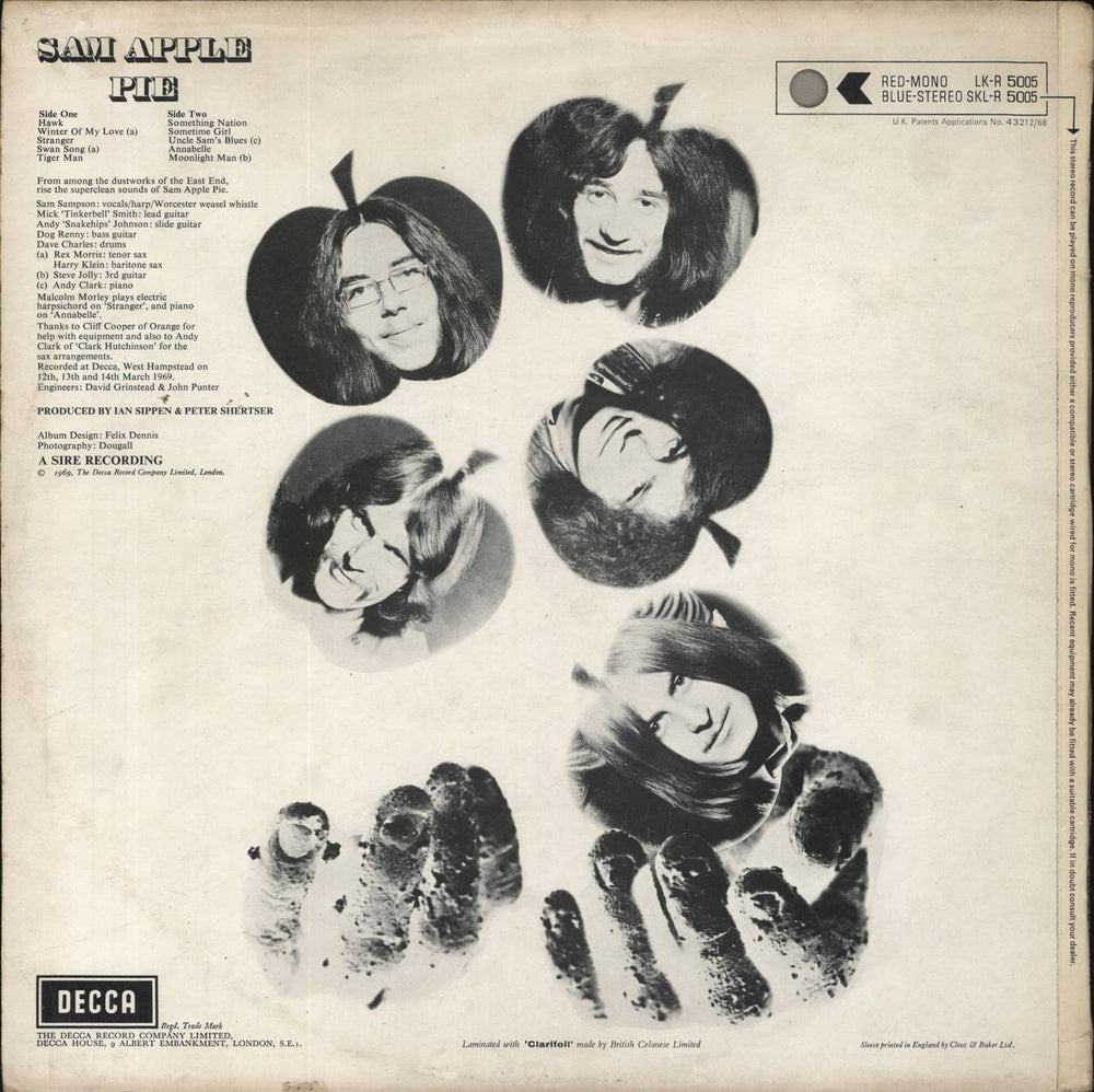 Sam Apple Pie Sam Apple Pie UK vinyl LP album (LP record)