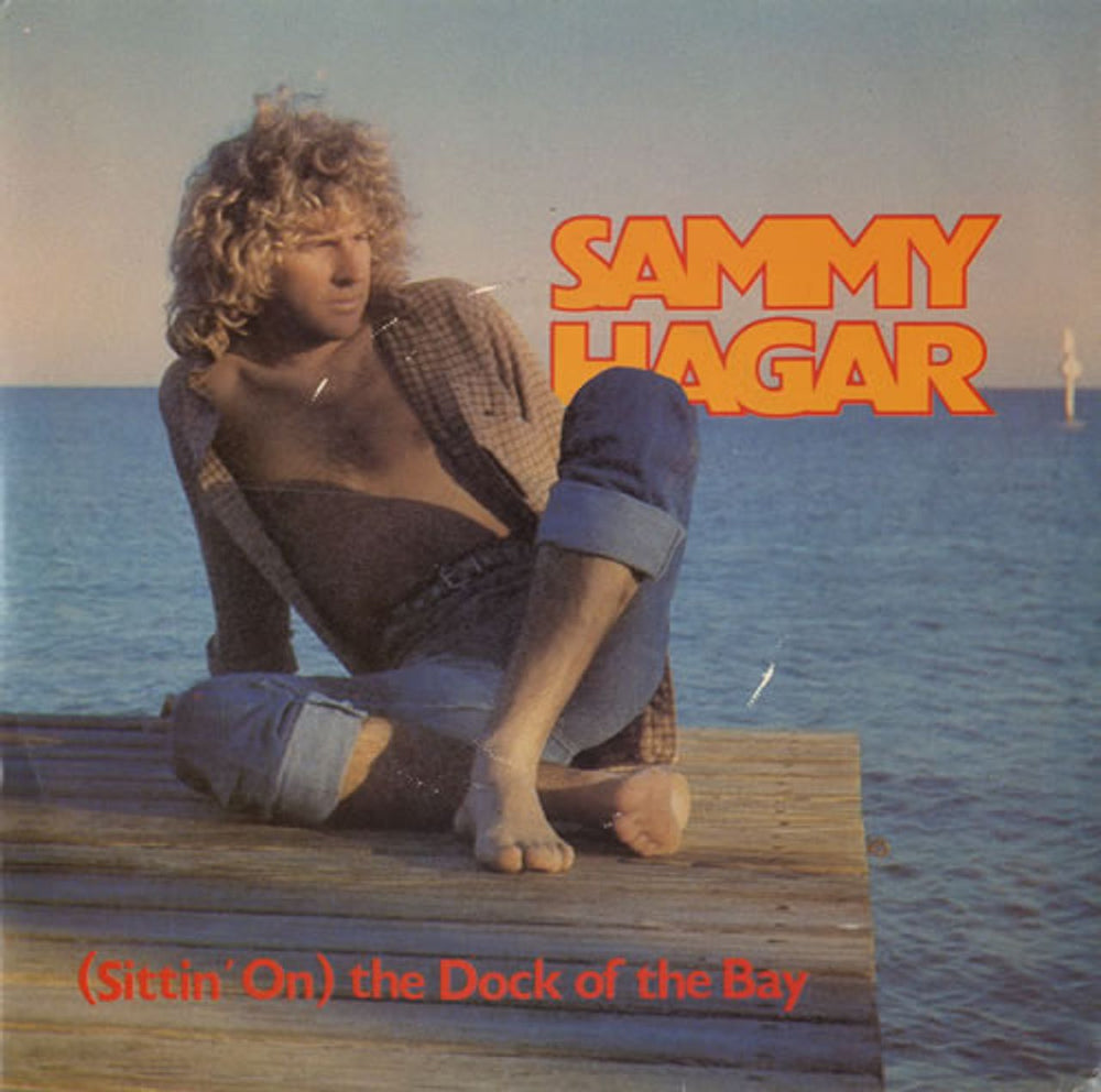 Sammy Hagar (Sittin' On) The Dock Of The Bay UK Promo 7" vinyl single (7 inch record / 45) CL16083