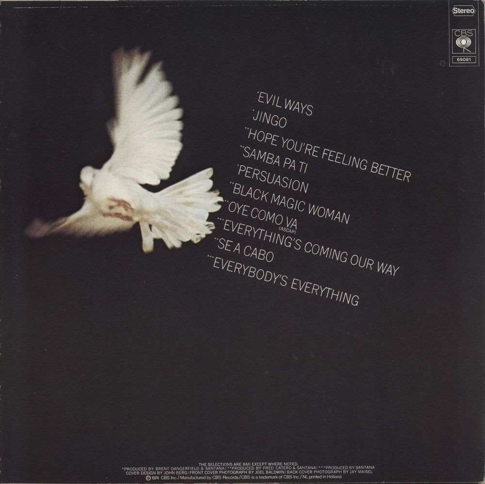 Santana Greatest Hits Dutch vinyl LP album (LP record)